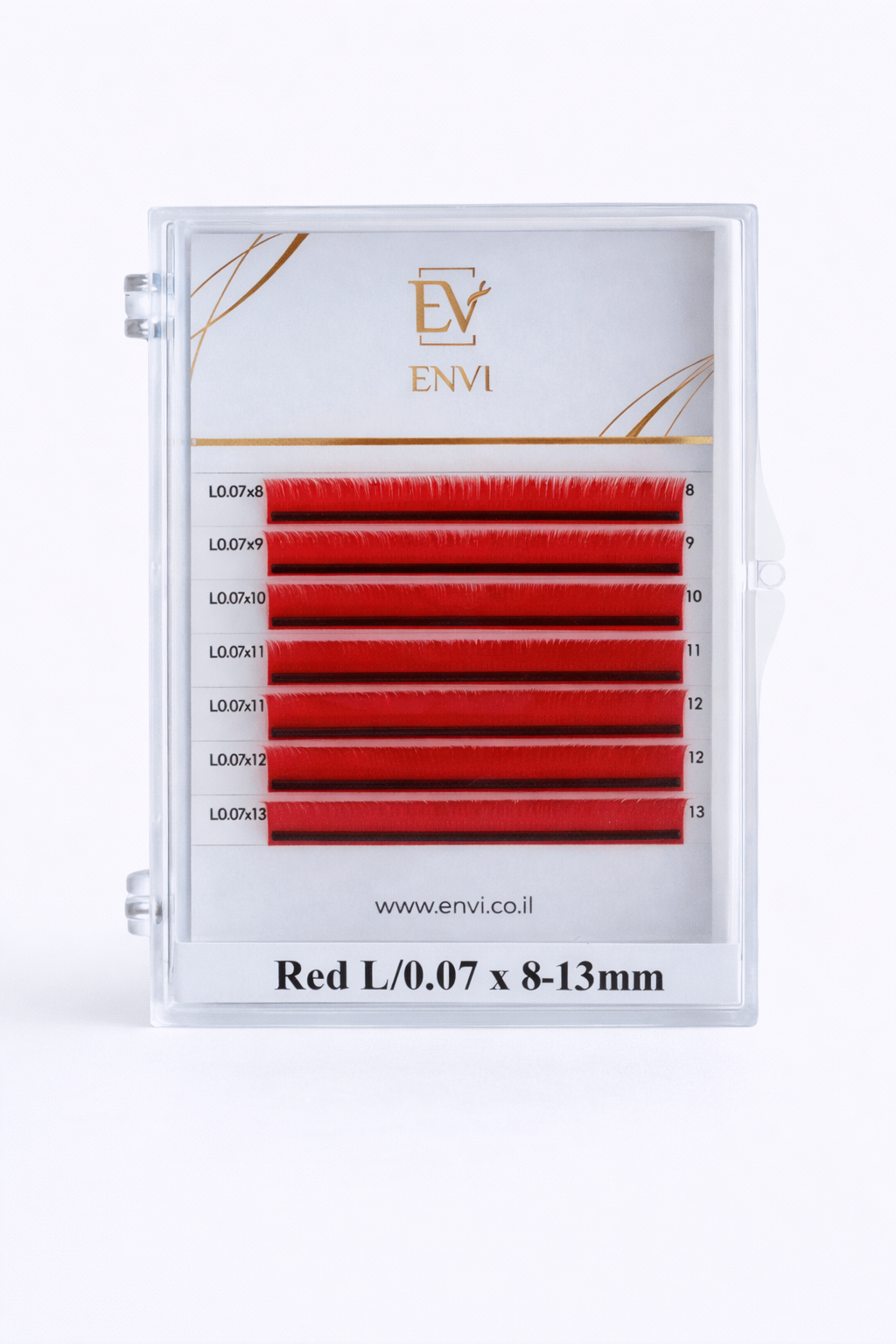 Цветные ресницы Envi (микс) RED 6 линий Цветные ресницы Envi (микс) RED 6 линий