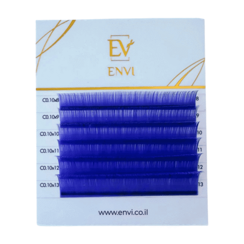 Colored eyelashes Envi (mix) Ametist 6 lines