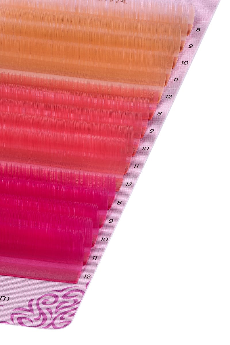 ריסים צבעוניים Enigma (mix) "Tender love" 15 שורות ריסים צבעוניים Enigma (mix) "Tender love" 15 שורות — изображение 2