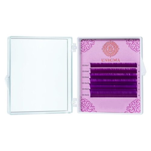ריסים צבעוניים ENIGMA (mix) "Purple" 6 שורות