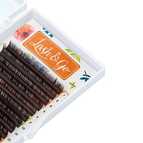 Коричневые ресницы Espresso (микс) 16 линий