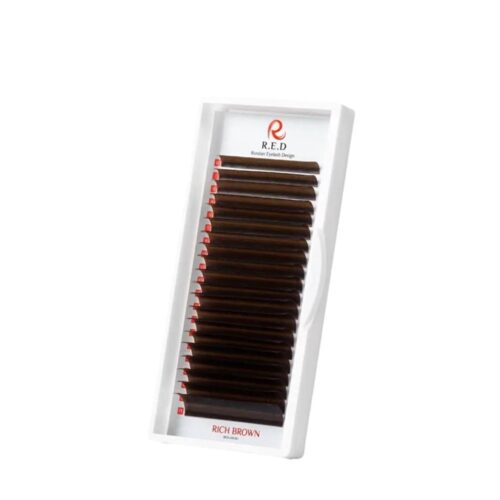 RED ריסים חומים Smokey Brown 20 שורות אורכים נפרדים