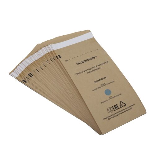 שקיות קראפט לעיקור בקיטור ואוויר 100x200, 100 יח'