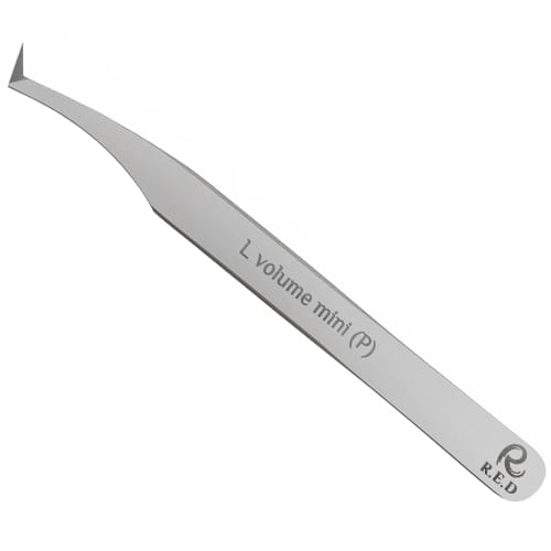 Пинцет RED с лазерным покрытием L Volume Mini (P)