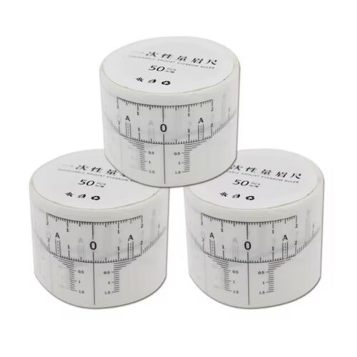 Клейкая линейка для бровей 50 шт