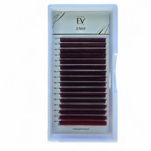 Envi Lashes 16 Lines MIX Burgundy