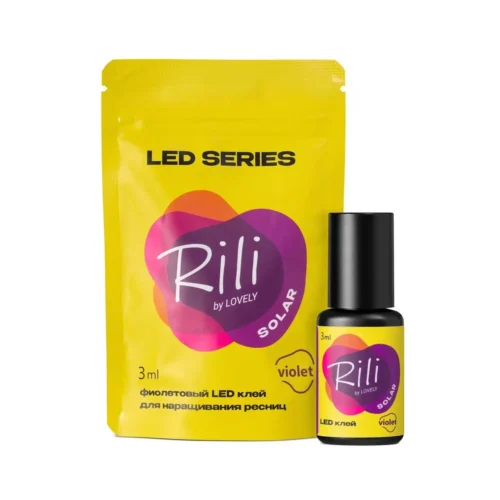 Rili (Рили) Solar Violet клей для LED наращивания ресниц 3 мл