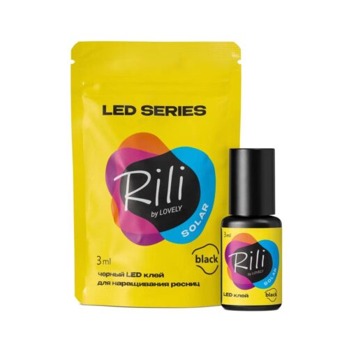 Rili (Рили) Solar Black клей для LED наращивания ресниц 3 мл