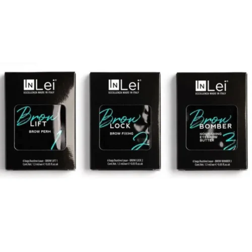 InLei Brow Lift + Lock + Bomber مجموعة كاملة لرفع الحواجب (3 علب × 6 أكياس)