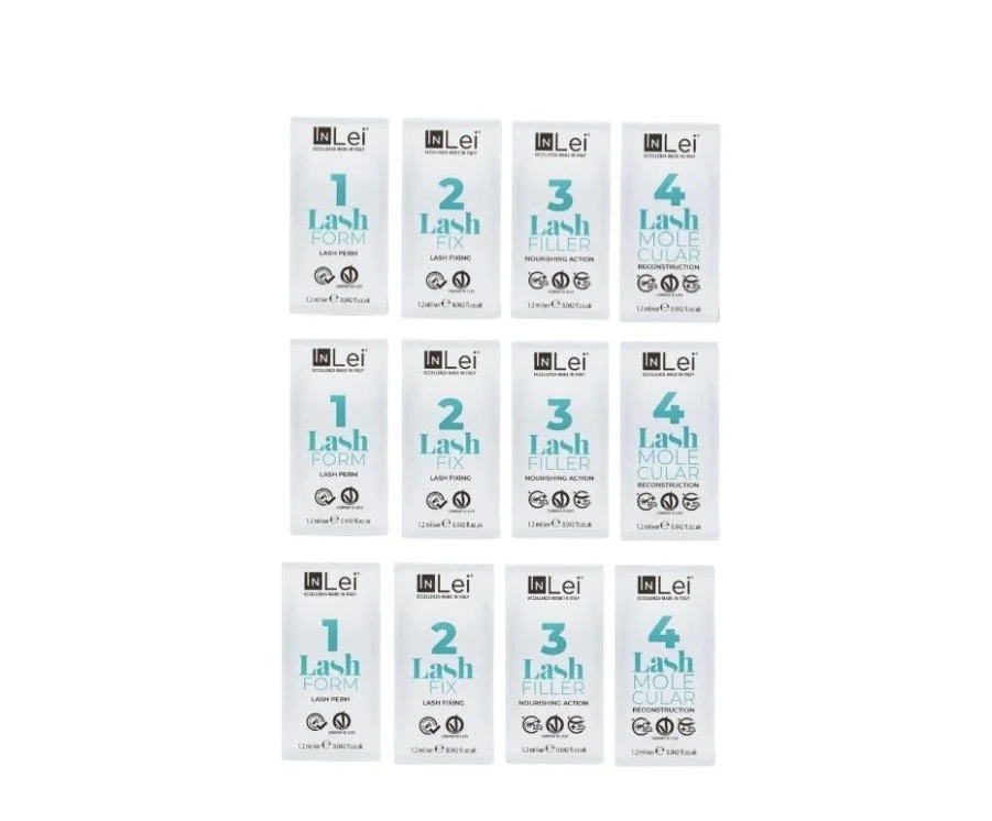 InLei (אינליי) הרמת ריסים 1+2+3+4 (1.2 מ״ל × 3) InLei (אינליי) הרמת ריסים 1+2+3+4 (1.2 מ״ל × 3)