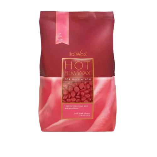 שעוות פילם ItalWax Rose 1000gr להסרת שיער מקצועית לאזורים רגישים