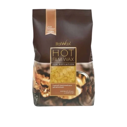 שעוות פילם ItalWax Natural 1000gr להסרת שיער מקצועית לעור רגיש